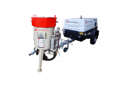 Akční nabídka-Balíček-Soubor zařízení: Mobilní pískovačka+vlečný/mobilní dieselový kompresor