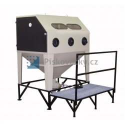 Pískovací box (kabina) PK-ITB/TTB150 - kombi. (inj.+tlak.), s pódiem