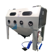Pískovací kabina (box) PK-ITB/TTB200 - kombi (inj.+tlak.), s podestou