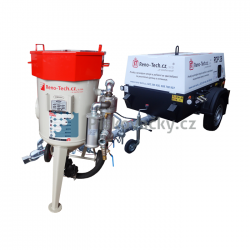 Akční nabídka-Balíček-Soubor zařízení: Mobilní pískovačka+vlečný/mobilní dieselový kompresor