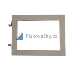 Kovový rámeček skla průhledu helmy GRANIT s rovným hledím